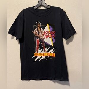 Bruno Mars 24K Magic World Tour ‘18 Las Vegas Black Short Sleeve Shirt - Size S